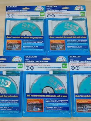 Elecom CD-RW δίσκοι καθαρισμού φακού, πακέτο 5