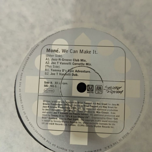 Moné We Can Make It 2x12" vinyl electronic album
