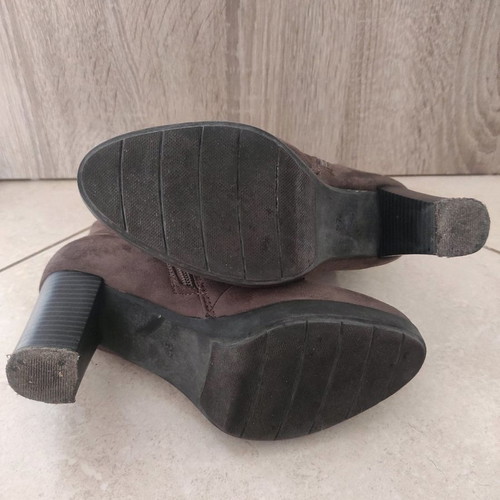 Weide suede ankle boots used, brown, size 37