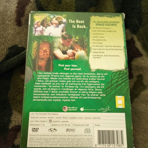 Lost Season 3 and 4 DVD like new with subtitles