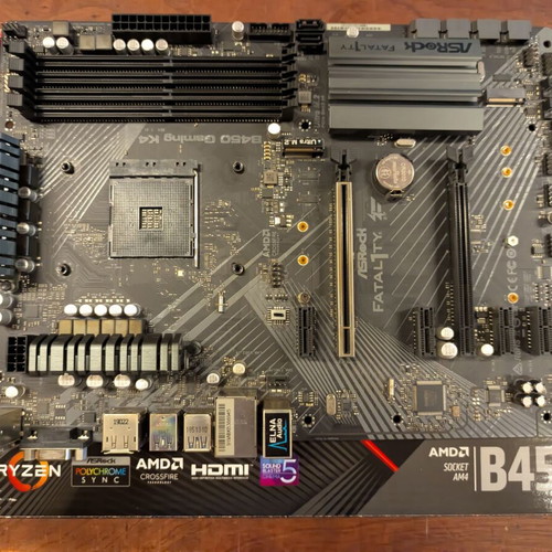 ASRock Fatal1ty B450 Gaming K4 motherboard like new, ATX