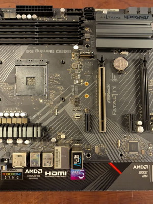 ASRock Fatal1ty B450 Gaming K4 motherboard like new, ATX