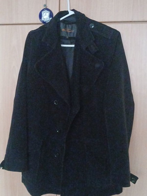 Σακάκι γυναικείο μακρύ μαύρο βελουτέ σαν καινούργιο