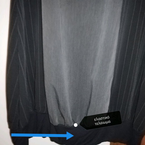 Sleeveless Black Striped Gray Dress like new, Size M