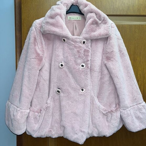 BSB faux fur pink like new, short jacket