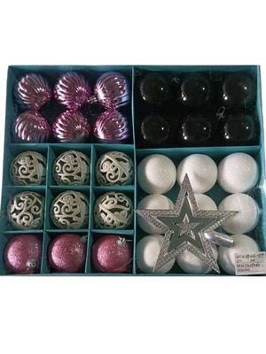 Christmas ornament set 30 pieces 6cm new