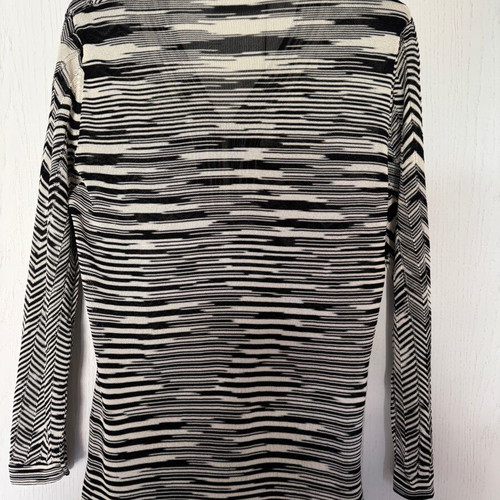 Betty Barclay women's blouse like new, size D 38, black and white