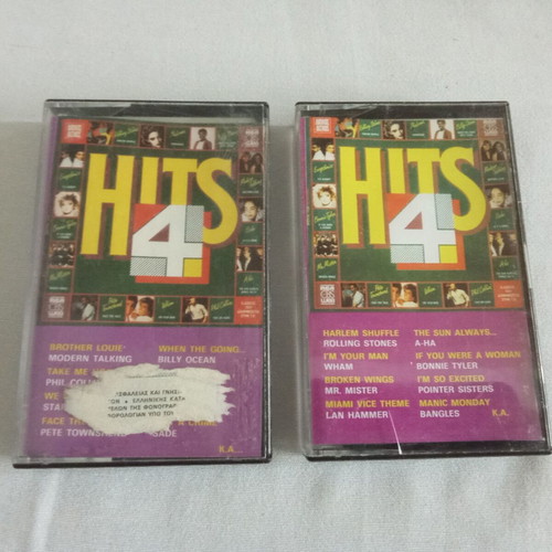 Hits 4 Big In Japan Miami Vice Aha Audio Tape double cassette used 1980s
