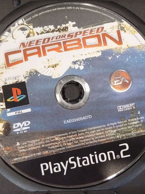 Need for Speed Carbon PS2 disc used with scratches
