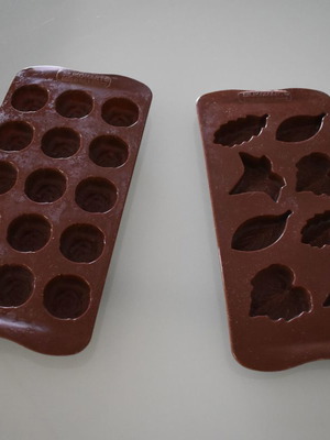 Silikomart silicone molds for chocolates used