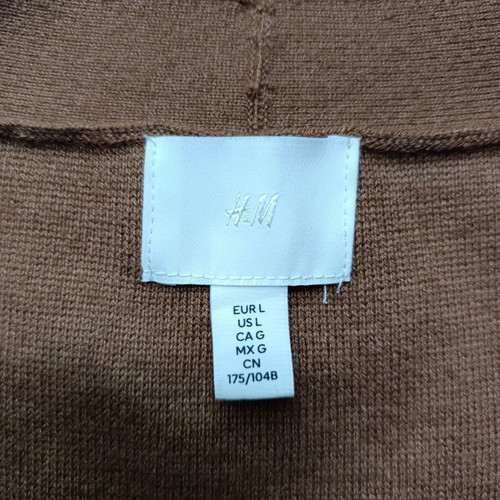 H&M Cardigan like new, brown, loose fit, size L
