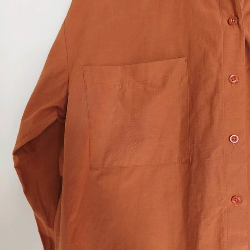Poplin shirt like new, orange, size S