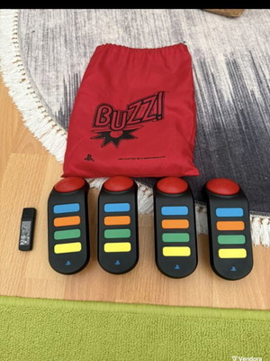 Buzzers for PlayStation 3 used, set of 4 with USB and case