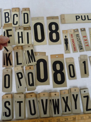 Vintage metal aluminum labels used, lot of 200+