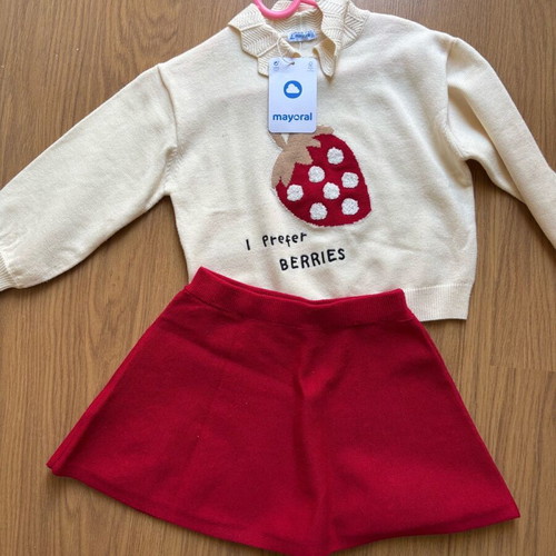 Mayoral kids set new with tag, beige and red