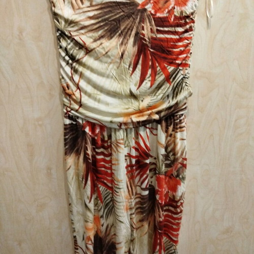 Bershka strapless one-piece medium multicolor like new