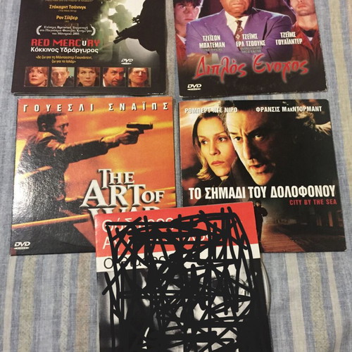 DVD movies like new, The Art of War, Red Mercury, Double Jeopardy, City by the Sea