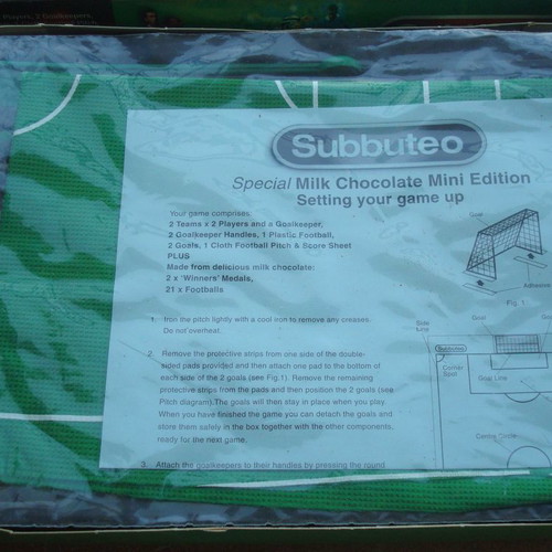Subbuteo Special Milk Chocolate mini edition 1998 καινούργιο, συλλεκτικό