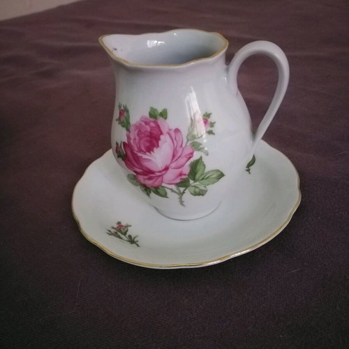 Antique wonderful espresso set for 4 people made of fine porcelain from Germany
