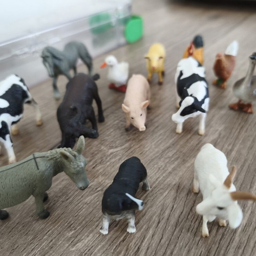 Collecta animal figures used, small size, pack of 11 or 13