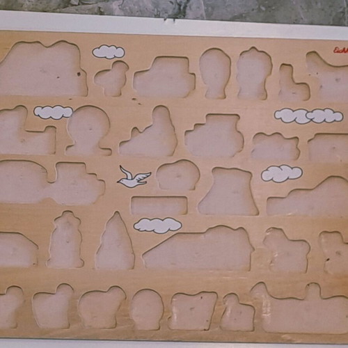 Eichhorn wooden puzzle XL used, 30 pieces, farm theme