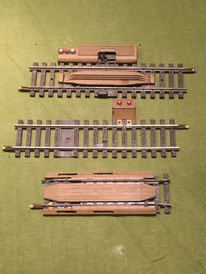 Jouef HO 1/87 rails used, set of 3 pieces