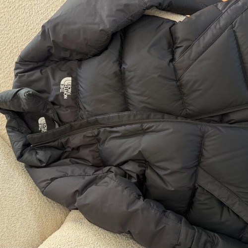 The North Face oversized black puffer jacket like new, size L