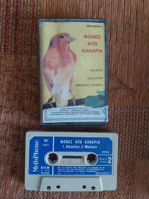 Cassette with canary sounds used