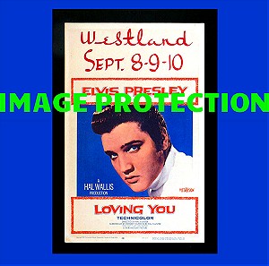 Ελβις Πρισλεϊ Elvis Presley Loving You κινηματογραφικη αφισα αφισσα ποστερ poster 32X47 κινηματογραφου σινεμα Elvis Presley Loving You movie window card poster