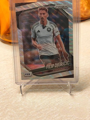 Filip Djuricic 2025-26 Panini Prizm FIFA Soccer Silver Prizm card #64 Panathinaikos