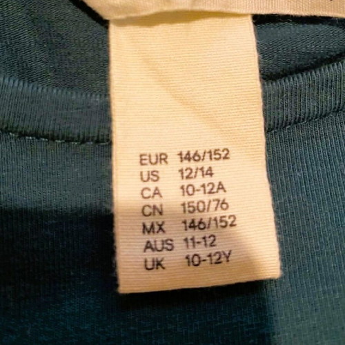 H&M dresses like new, pack of 3 pieces size 12-14, multicolor