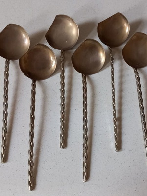 Spoons stirrers used, set of 6 Russian origin
