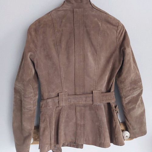Zara leather jacket used, suede, size XS
