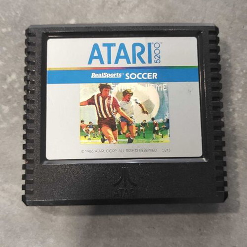 Atari 5200 game set used with Pac-Man, RealSports Soccer & Gremlins