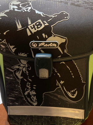 School backpack with orthopedic back used
