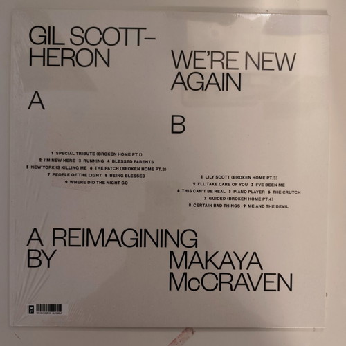 Gil Scott Heron We're New Again vinyl album, jazz