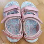 Disney sandals size 26 used with lights, pink