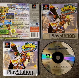 Crash Bandicoot 3 Warped  ps1 platinum