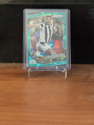 2025 Panini Prizm FIFA Ivanusec Teal Ice card 99 PAOK