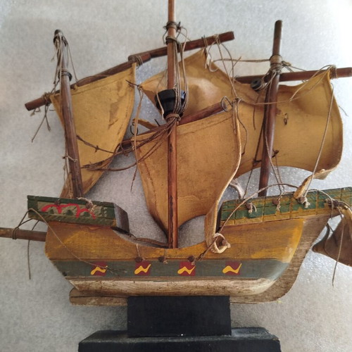 Two vintage ships