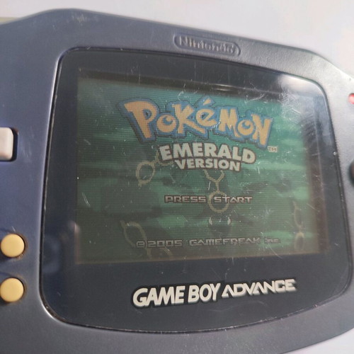 Emerald Pokemon GBA Cartridge Game Boy Advance SP used, functional