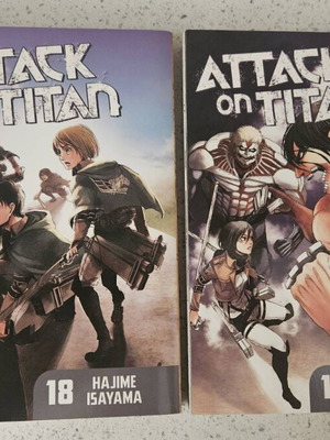 Attack On Titan томове 18-19 манга в отлично състояние, комплект