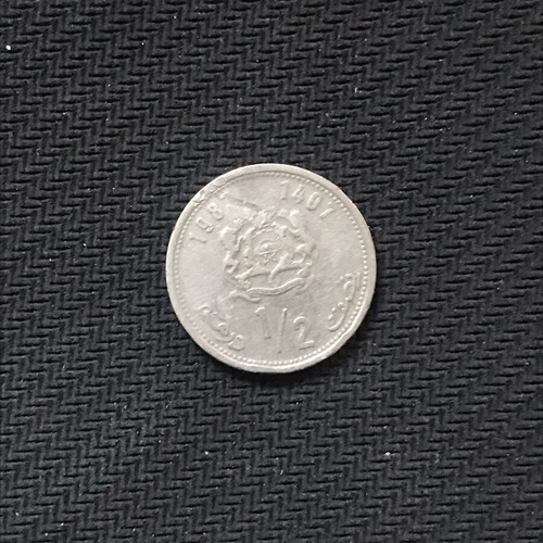 Maroko 1/2 Dirham 1987 used