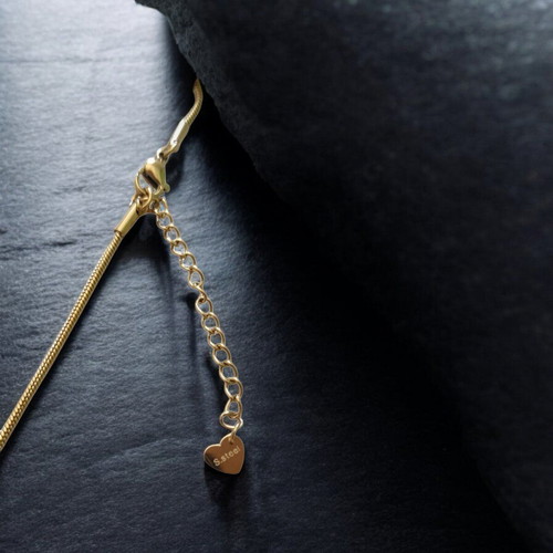 Heart necklace stainless steel new, gold color