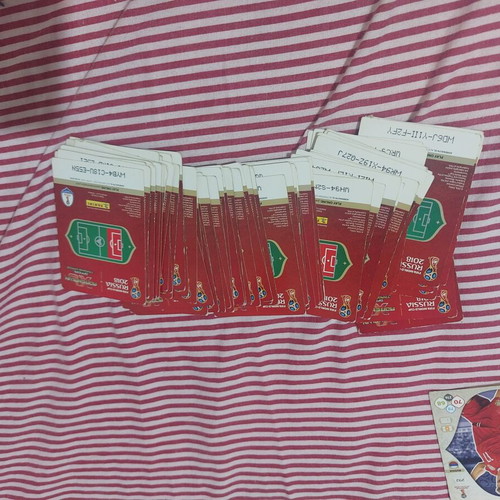 Panini Russia 2018 cards used, 68 singles and 5 duplicates