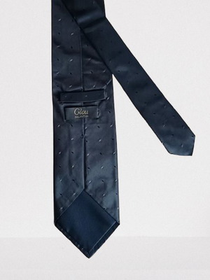 Γραβάτα Glou Collection σαν καινούργιο, μπλε σκούρο, μετάξι