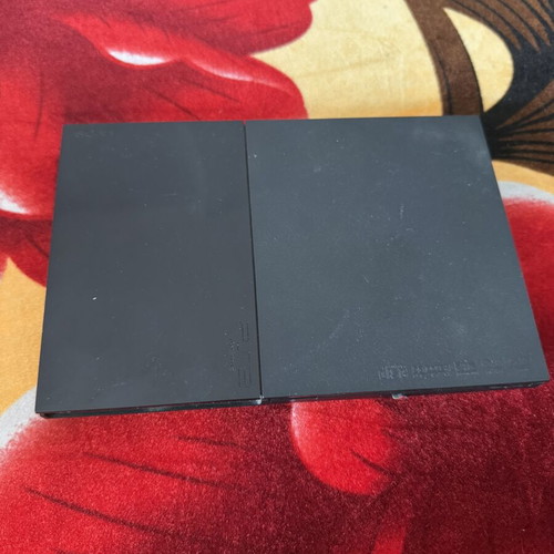 PlayStation 2 modified console used with original Sony controller and memory cards
