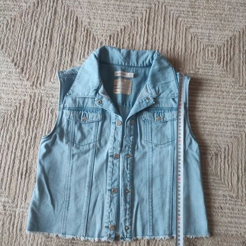 Denim vest Orchestra like new, 14Y 164cm, turquoise