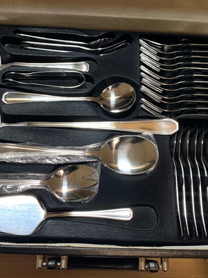 Cutlery set 72-piece like new, stainless steel
