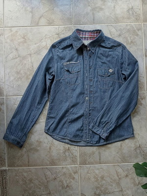 Timezone women's denim shirt, blue, cotton, size M